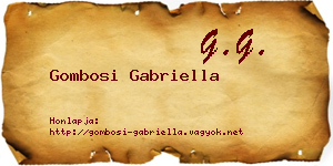 Gombosi Gabriella névjegykártya