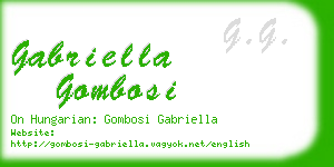 gabriella gombosi business card